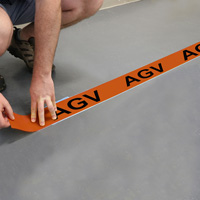 Floor marking tape for AGV paths