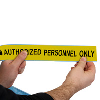 Authorized personnel floor tape