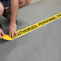 Restricted area floor marker