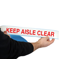 Clear Aisle Reminder Tape