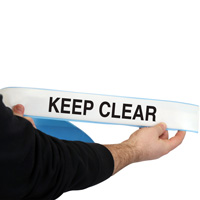 Keep Clear Superior Mark Floor Message Tape