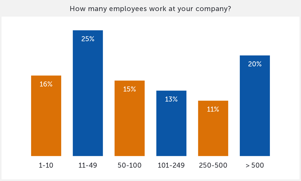 How many employees work at your organisation?