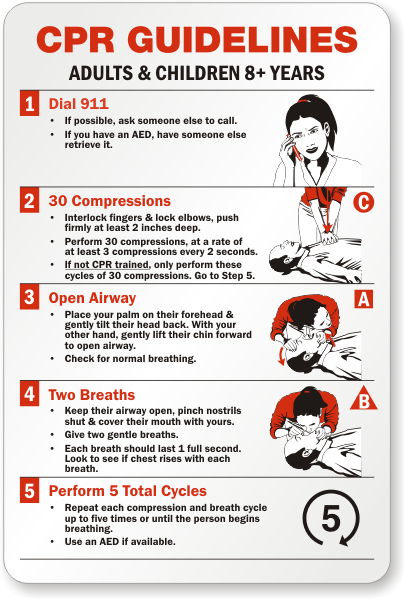 CPR instructions 