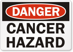 cancer hazard sign