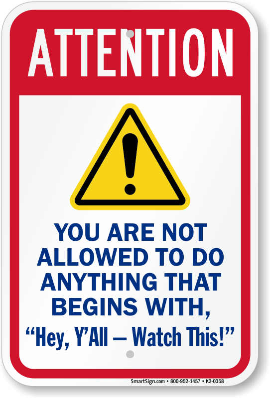 WARNING SAFETY Avoid Injury Job Work Office Site Fun Quote Metal Sign Large A4