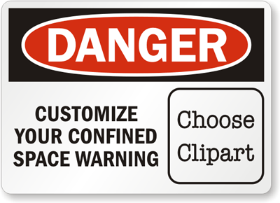 CUSTOM DANGER SIGN WITH YOUR TEXT PERSONALIZED aluminum sign 8"x12"