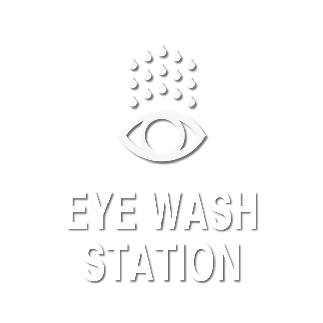 Eye Wash Station, with Graphic