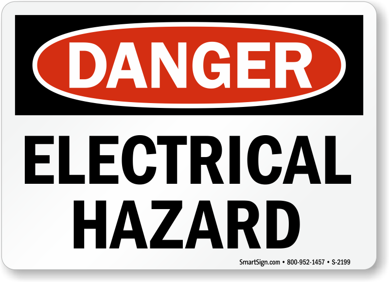 Electrical Danger Safety Sign Placard Sticker Decal OHS WHS 415 VOLTS 