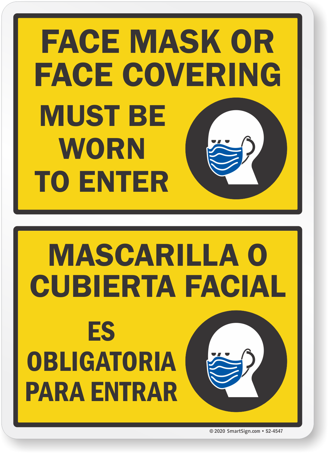 Social Distancing  Safety Sign Face Masks Must Be Worn 