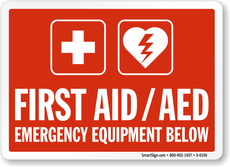  Made in The USA Construction Site Protect Your Business First Aid and CPR Kit Warehouse & Shop Area Aluminum Sign OSHA Emergency Sign 