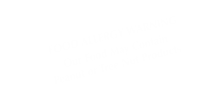 Food May Contain Peanut Tree Nut Tent Sign