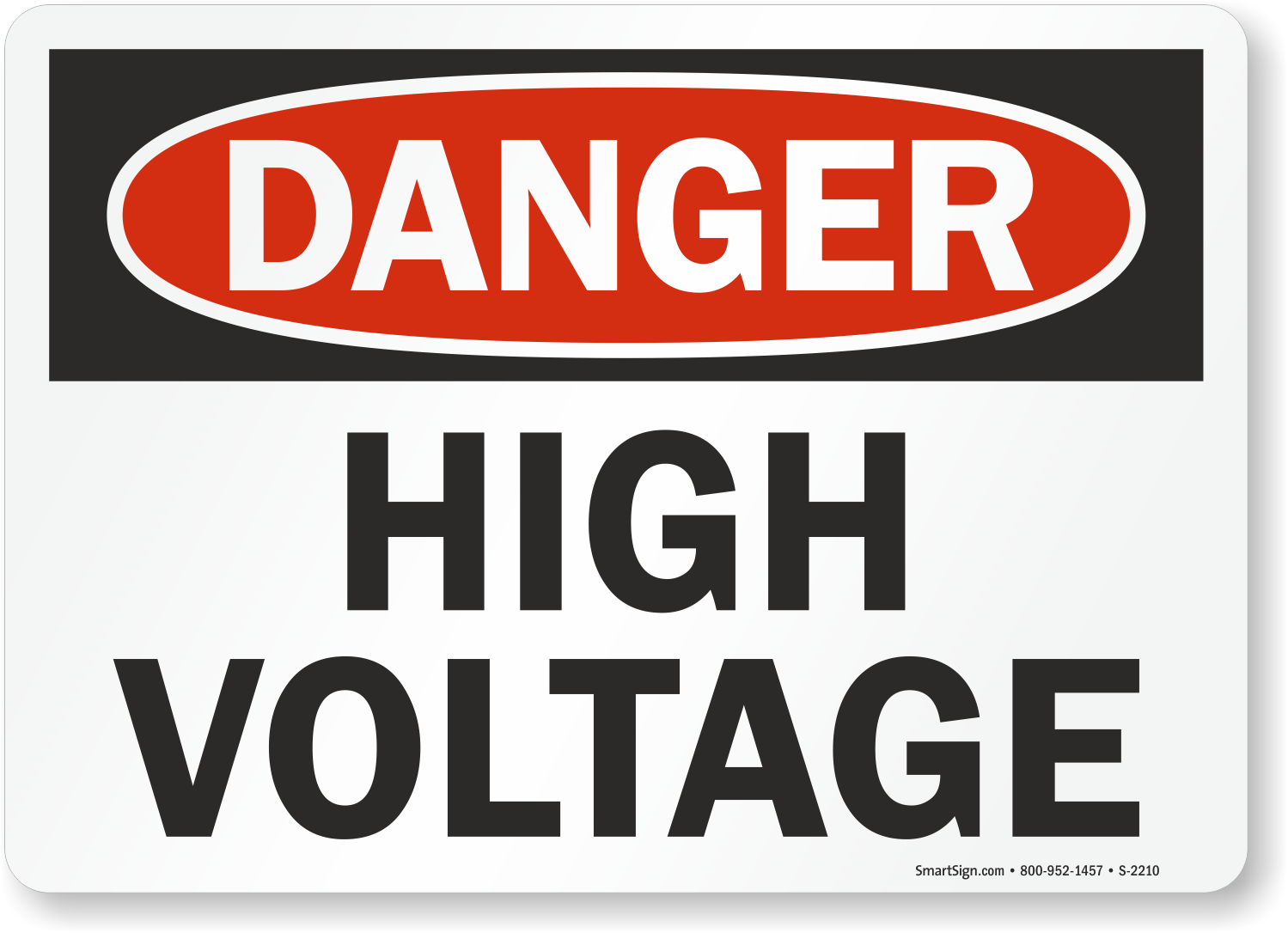 Danger High Voltage Sign, High Voltage Sign