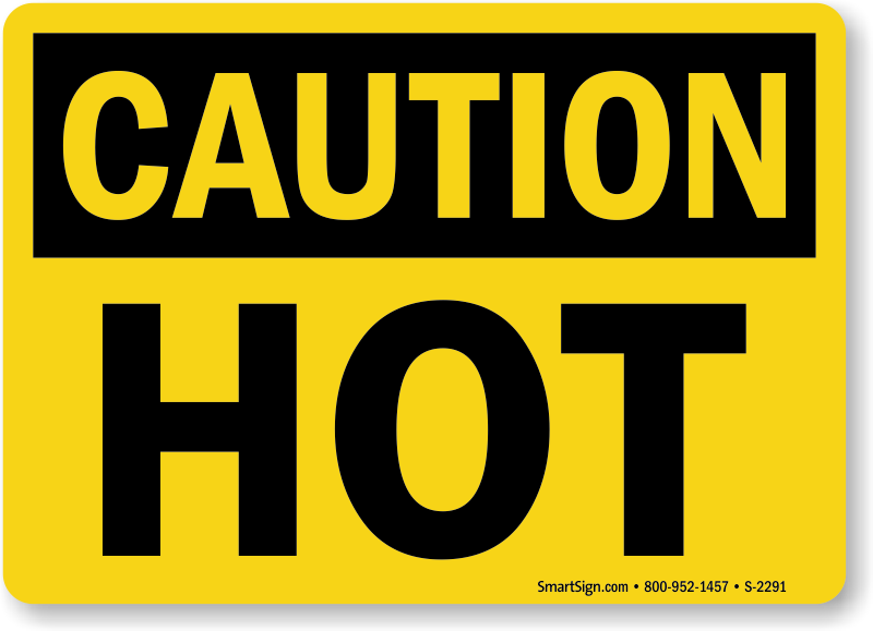 2x Industrial Safety Decal Sticker caution GENERAL WARNING label 5CM Hot HICA