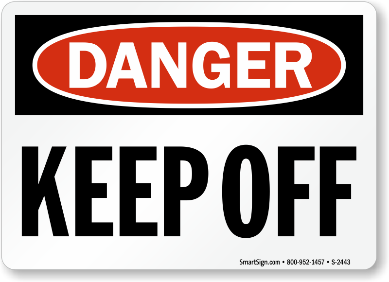 Danger Keep Off Osha Metal Aluminum Sign