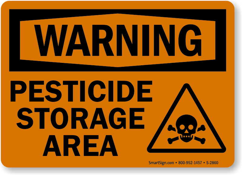 Aluminum Metal Safety Hazard Warning Sign Details about   Danger Pesticide Storage Sign 