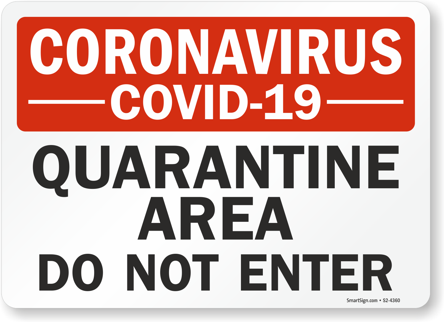 Adhesive Sign Sticker Notice Self Isolating No Visitors Quarantine Quarantined* 