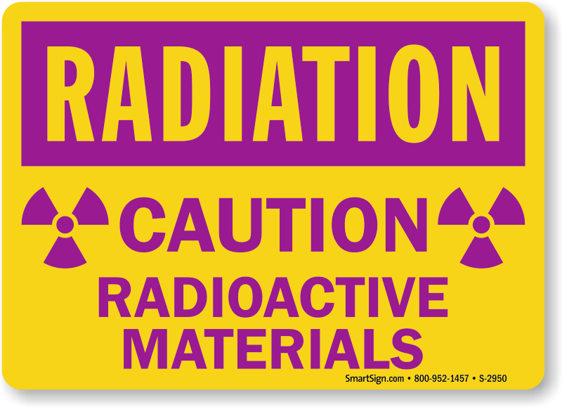 Caution Radioactive Material 153GD mCi GBq Bq CNC Sign or paperweight Halloween 