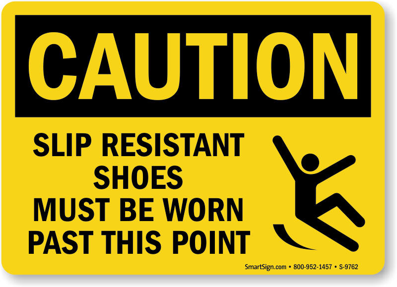slip resistant footwear