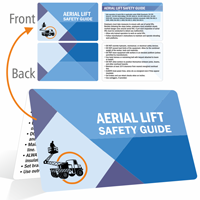 Aerial Lift Safety Guide Bi-Fold Safety Wallet Card