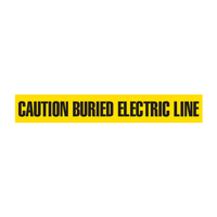 Caution: Buried Electric Line Barricade Tape