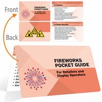 Fireworks Pocket Guide Bi-Fold Laminated Safety Wallet Card