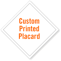 Custom Printed Tagboard Placard