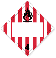 Flammable Solid Placard
