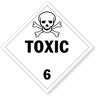 Class 6 Toxic Tagboard Placard