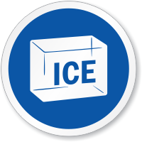 Ice Symbol ISO Circle Sign