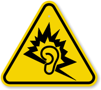 ISO Loud Noise Symbol Warning Sign