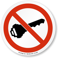 No Ignition Symbol ISO Sign
