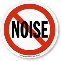 No Noise Symbol ISO Prohibition Circular Sign