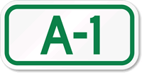 Parking Space Sign A-1