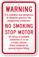 Warning - No Smoking Sign