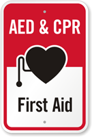 AED & CPR First Aid Sign