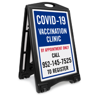 Custom COVID-19 Vaccination Clinic Sign