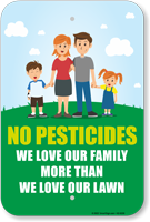No Pesticides Sign
