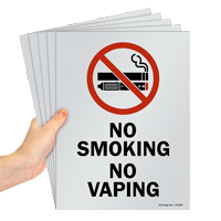 No Smoking No Vaping Sign Pack