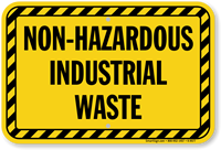 Non-Hazardous Industrial Waste Sign