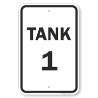 Select Your Tank Number From 1 To 18 Sign