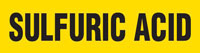 Sulfuric Acid (Yellow) Adhesive Pipe Marker