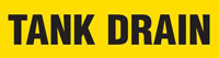 Tank Drain (Yellow) Adhesive Pipe Marker