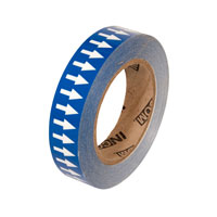 Blue Background with White Arrows Tape - 1" x 108'