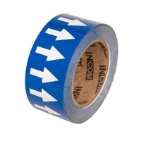 Blue Background with White Arrows Tape - 2" x 54'