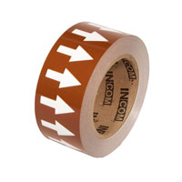 Brown Background with White Arrows Tape - 2" x 54'