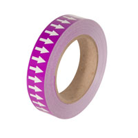 Purple Background with White Arrows Marker Tape