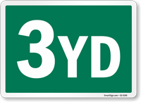 3 Yard Label For Containers And Dumpsters