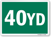 40 Yard Label For Containers And Dumpsters