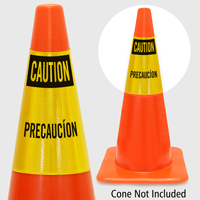 Caution Precaucion Cone Collar