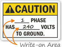 Caution Switchboard Identification Sign 